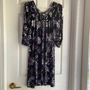 Metro 22 Flower Print Dress